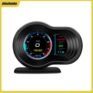 เครื่องวัดระยะทางดิจิทัล FS F9 Head Up Display OBD2+GPS สําหรับรถยนต์