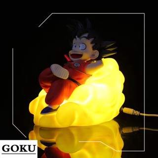 ของเล่นฟิกเกอร์ Dragon Ball Goku Somersault Cloud LED Night Light ขนาด 16.5 ซม.