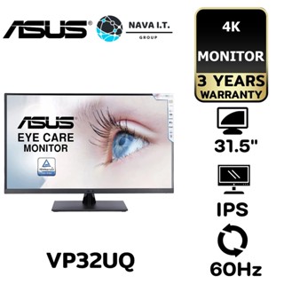 COINSคืน15%⚡FB9JMZV6⚡ ASUS MONITOR (จอมอนิเตอร์) VP32UQ - 31.5" IPS 4K SPEAKERS HDR FREESYNC ประกัน 3 ปี