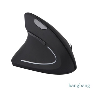 Bang เมาส์ออปติคอลไร้สาย 2 4G แนวตั้ง ออกแบบตามสรีรศาสตร์ พอร์ต USB สําหรับเล่นเกมคอมพิวเตอร์