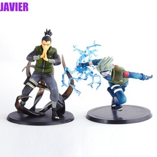 JAVIER โมเดลตุ๊กตาฟิกเกอร์ PVC รูปการ์ตูนนารูโตะ Nara Shikamaru ของเล่นสะสม สําหรับเด็ก