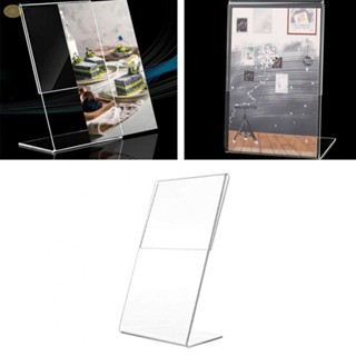 【VARSTR】Display Stand Tickets Transparent 1pc 7.5x11cm Card Stand Desk Display