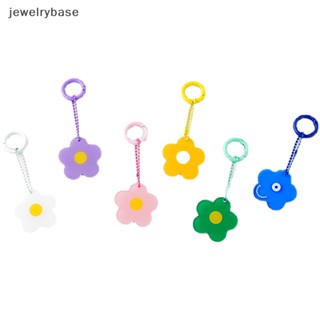 [jewelrybase] พวงกุญแจ จี้ดอกทานตะวัน สีแคนดี้ สไตล์มินิมอล อุปกรณ์เสริมกระเป๋าบูติก