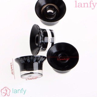 Lanfy ฝาครอบโพเทนชิโอมิเตอร์ อลูมิเนียม เส้นผ่าศูนย์กลาง 25.5 มม. รู 6 มม. อุปกรณ์เสริม สําหรับกีตาร์ไฟฟ้า เบส