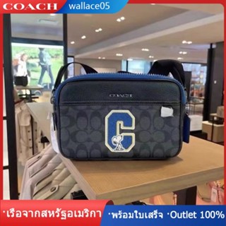 X Peanuts Graham Crossbody c4027 กระเป๋าสะพายข้าง แท้ COAC H กระเป๋ากล้องผู้ชาย