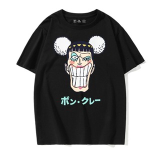 [S-5XL]chic เสื้ออนิเมะ One Piece  MR2 Bentham Shemale Cotton  พิมพ์อะนิเมะเสื้อยืดแขนสั้น อนิเมะ