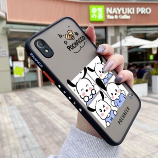 เคสซิลิโคนใส ขอบสี่เหลี่ยม กันกระแทก ลายการ์ตูน Pochacco น่ารัก สําหรับ VIVO Y1s Y91C