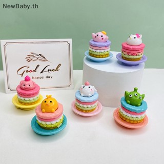 Newbaby กิ๊บติดผมเรซิ่น รูปผลไม้ เค้ก 3D สําหรับตกแต่งสมุดภาพ DIY 10 ชิ้น