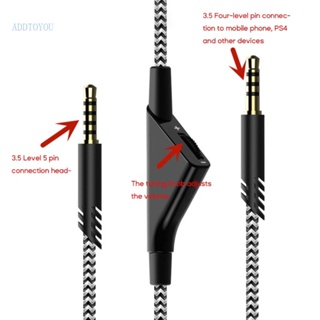 【3C】สายเคเบิ้ลหูฟังเล่นเกม แบบเปลี่ยน สําหรับ A10 A40 6 5 ฟุต OFC Core