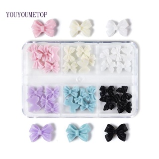 Youyo อุปกรณ์ตกแต่งเล็บ โบว์ 3D คละแบบ สีแดง สําหรับตกแต่งเล็บ