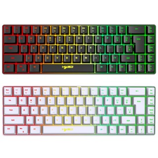 R* V200 RGB คีย์บอร์ด ขนาดเล็ก พร้อมการออกแบบตามหลักสรีรศาสตร์ และรองรับคีย์ผสม