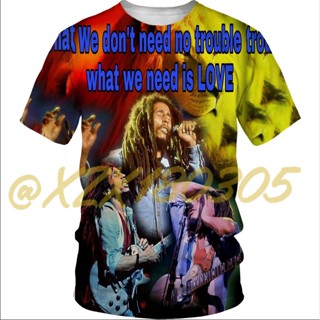 (ทั้งหมดในสต็อก Xzx180305)Bob Marley Buffalo Soldier เสื้อเชิ้ต ลายเดรดล็อก สไตล์วินเทจ 3D 09