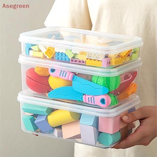 [Asegreen] กล่องพลาสติกใส พร้อมฝาปิด สําหรับใส่เครื่องเขียน เครื่องประดับ ลูกปัด สกรู