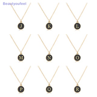 [Beautyoufeel] สร้อยคอโซ่ จี้ตัวอักษร A-Z 26 ตัวอักษร เครื่องประดับ สําหรับผู้หญิง ของขวัญวันเกิด