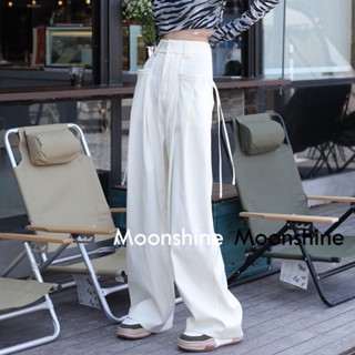 Moon  กางเกงขายาว คาร์โก้ กางเกง เชือกอเมริกันคลาสิค Cargo pants 2023 NEW 071930 Beautiful รุ่นใหม่ ins Stylish TN220176 36Z230909