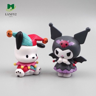 Alanfy โมเดลตุ๊กตา PVC รูปการ์ตูน Kuromi Pachacco ฮาโลวีน สําหรับตกแต่งเค้ก DIY