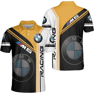 BMW / เสื้อเชิ้ตผู้ชายยอดนิยม / M5 Power / ของขวัญที่ดีที่สุด / เสื้อโปโลระบายอากาศได้ดี