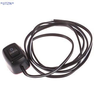 Utzn&gt; ใหม่ สวิตช์โยก DC 12V พร้อมสายเคเบิล 60 ซม. สําหรับรถยนต์
