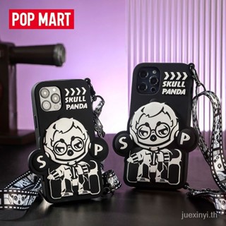 P POPMART POPMART Life Like Drama Card iphone12 pro เคสโทรศัพท์ซิลิโคน สีดํา KF83