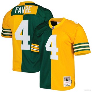 เสื้อกีฬาแขนสั้น ลายทีมชาติฟุตบอล NFL Green Bay Packers Jersey Brett Favre 1996 พลัสไซซ์