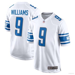 ใหม่ เสื้อยืดลําลอง แขนสั้น พิมพ์ลาย NFL Detroit Lion Game Jersey Jameson Williams พลัสไซซ์ สําหรับผู้ชาย เหมาะกับการเล่นกีฬา