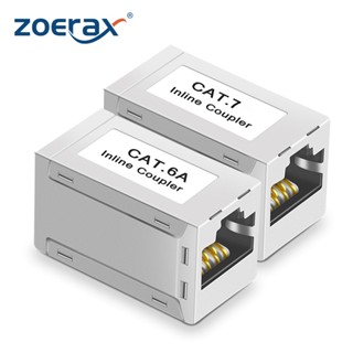 Zoerax อะแดปเตอร์ขยายสายอีเธอร์เน็ต RJ45 Cat7 Cat6 Cat5e