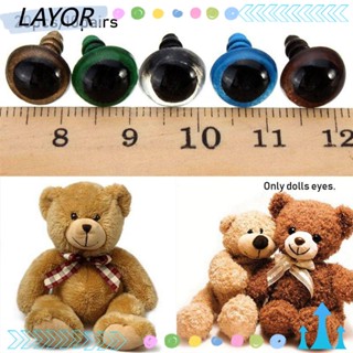 layor ลูกตาปลอมพลาสติก 8/10/12/14 มม. 20 ชิ้น/คู่