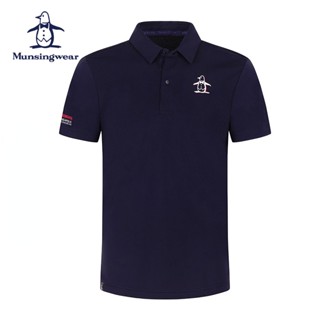 Munsingwear เสื้อยืดโปโล แขนสั้น พิมพ์ลาย สไตล์สปอร์ต แฟชั่นฤดูร้อน สําหรับผู้ชาย