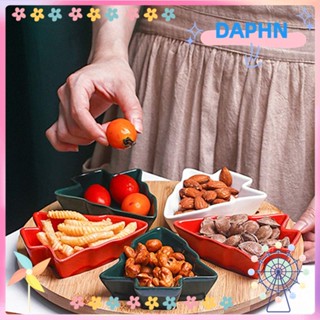 DAPHS จานเสิร์ฟขนมขบเคี้ยว รูปต้นคริสต์มาส ของใช้บนโต๊ะอาหาร