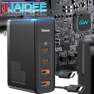 🔌🔋⚡ หัวชาร์จ 100W ⚡Baseus GaN2 Pro พร้อมสายชาร์จ 100W รองรับการชาร์จอุปกรณ์ถึง 4 เครื่อง แบบชาร์จเร็ว
