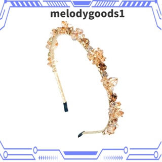 Melodygoods1 ที่คาดผม ประดับคริสตัล พลอยเทียม สําหรับจัดเลี้ยง