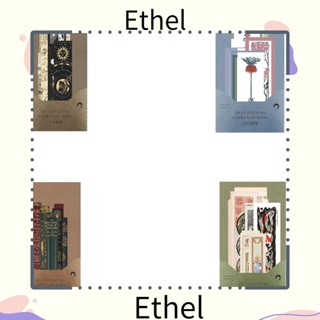 Ethel1 สติกเกอร์กระดาษวาชิ หลากสี สําหรับตกแต่งสมุดภาพ การ์ดภาพ DIY