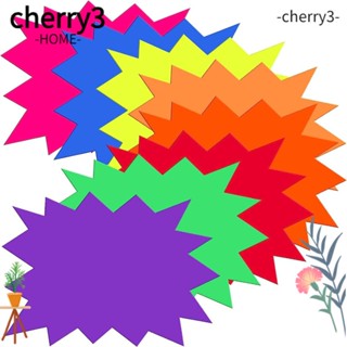 Cherry3 ป้ายแท็กกระดาษเปล่า รูปดาว สําหรับการ์ดนีออน 80 ชิ้น