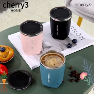 CHERRY3 แก้วมักสุญญากาศ สเตนเลส แบบพกพา ขนาด 300 มล.