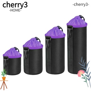 Cherry3 กระเป๋าเลนส์กล้อง แบบพกพา พร้อมตะขอ กันน้ํา ป้องกันเลนส์กล้อง