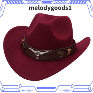 Melodygoods1 หมวกคาวบอย แบบนิ่ม สไตล์ทิเบต สําหรับผู้ชาย