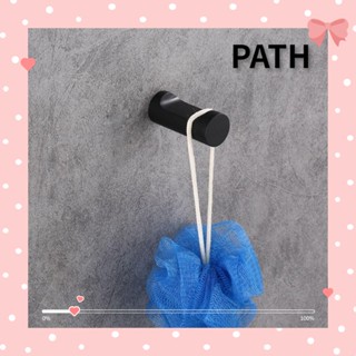 Path ตะขอโลหะติดผนัง ติดตั้งง่าย สีดําด้าน สไตล์โมเดิร์น สําหรับแขวนผ้าขนหนู ห้องครัว