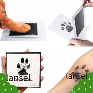 Lansel ชุดแผ่นแสตมป์ ปลอดสารพิษ ลายรอยเท้าอุ้งเท้า สําหรับสัตว์เลี้ยง