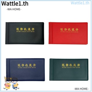 WTTLE กระเป๋าหนัง สําหรับใส่จัดเก็บธนบัตร สะสมใบแจ้งหนี้
