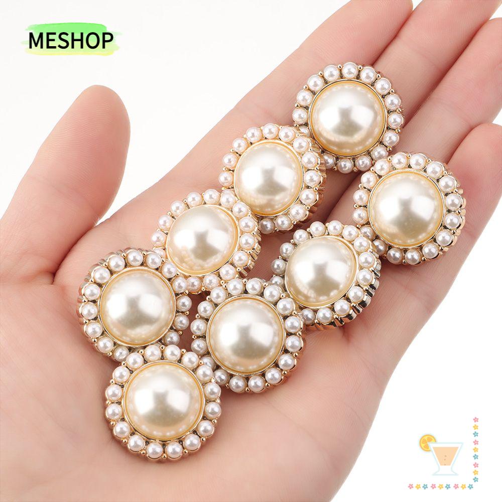 Me กระดุมมุก คุณภาพสูง หลากสี สําหรับเย็บผ้า ตกแต่งเสื้อผ้า DIY 10 ชิ้น