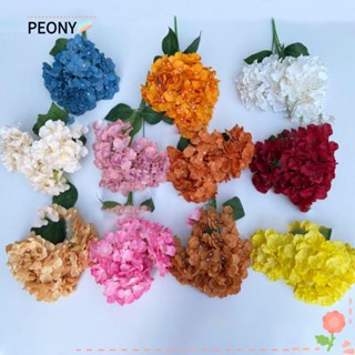 PEONYPAVILION ดอกไม้ไฮเดรนเยีย ผ้าไหม สําหรับตกแต่งบ้าน งานแต่งงาน ปาร์ตี้