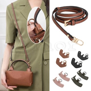 สายสะพายกระเป๋า สะพายข้าง แบบหนัง ไม่ต้องเจาะรู DIY อุปกรณ์เสริม สําหรับ Longchamp Mini Tote Bag 1 ชุด