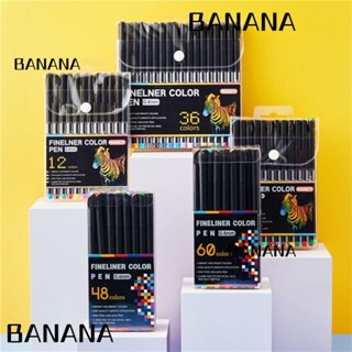 Banana1 ปากกาวาดภาพ เส้นละเอียด 0.4 มม. 12 24 36 48 60 สี