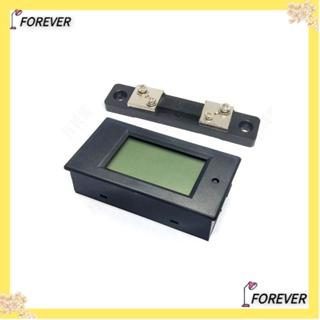 Forever โวลต์มิเตอร์ดิจิทัล หน้าจอ LCD ขนาดใหญ่ 6.5-100V AC 0-20A ทนทาน สีดํา สําหรับช่างไฟฟ้า