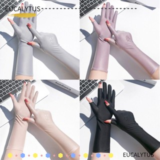 Eutus ถุงมือกันแดด กันลื่น ยาวปานกลาง แฟชั่นฤดูร้อน ฤดูใบไม้ผลิ