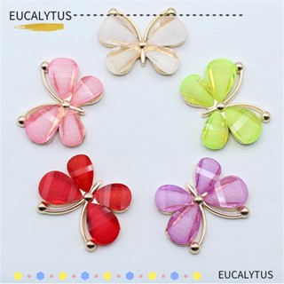 EUTUS 10 ชิ้น กระจกสี น่ารัก DIY ผีเสื้อ เครื่องประดับ อุปกรณ์เสริม