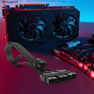 สายเคเบิลอะแดปเตอร์ 30 ซม. 1 ฟุต สําหรับ GPU RTX 3090Ti 4070Ti 4080 4090 -au [homegoods.th]