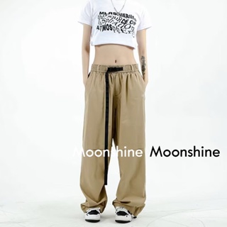 Moon  กางเกงขายาว คาร์โก้ กางเกง เชือกอเมริกันคลาสิค Cargo pants 2023 NEW 072621 ทันสมัย ทันสมัย Unique ทันสมัย A90M09W 36Z230909