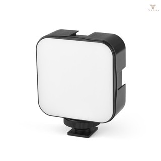 Fw YELANGU LED01  Mini LED Video Light Photography Fill-in Lamp 6500K Dimmable 5W with Cold Shoe Mount Adapter for    DSLR Camera