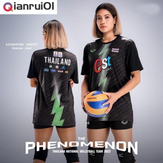 (Qianrui01)14-343 เสื้อซ้อมวอลเลย์บอลทีมชาติไทย 2023 THE PHENOMENON รหัส : 014343